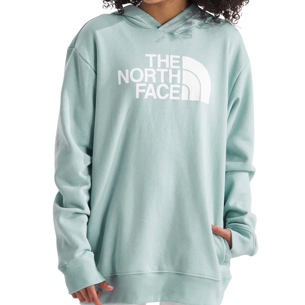 Girls oversized The North Face hoodie Xl/TG 18 light blue